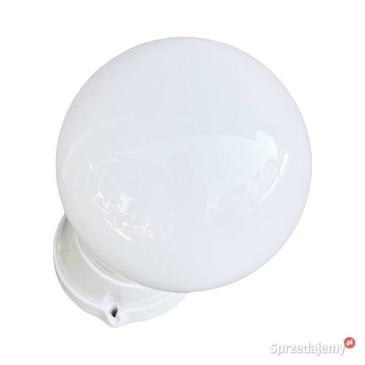 Kinkiet biały industrialny Lindner Niemcy lata Warszawa