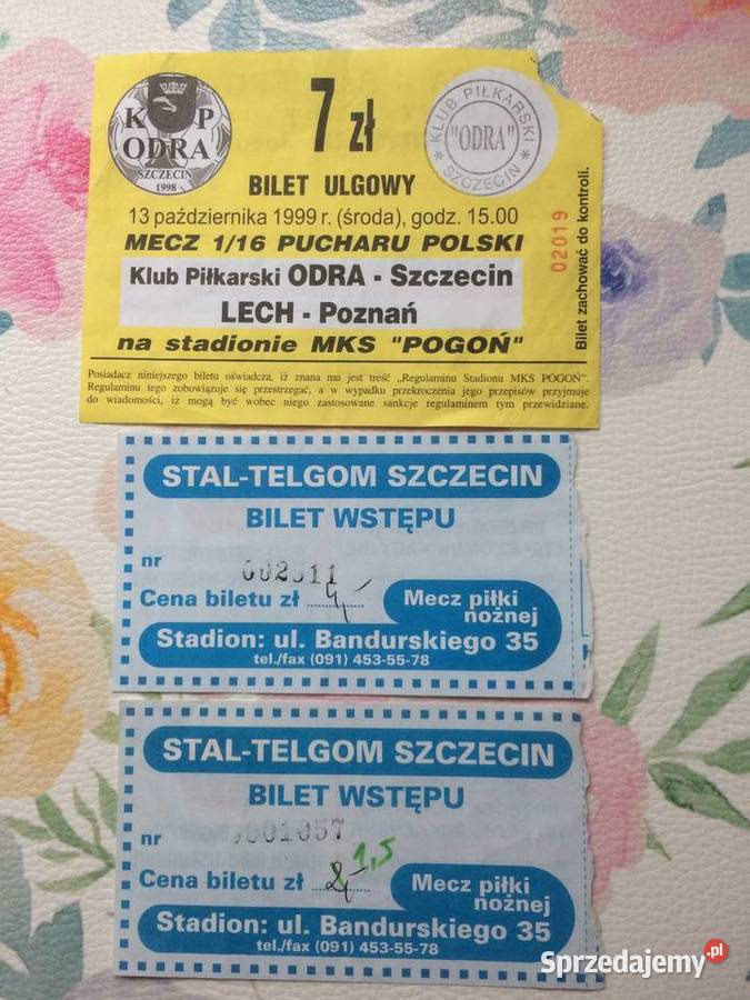 1156 Bilety Odra Szczecin I Stal Telgom sprzedam