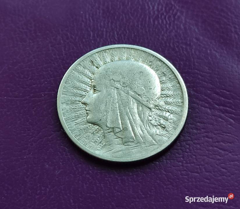 Moneta II RP 2 1933 r GŁOWA KOBIETY Srebro Pruszków