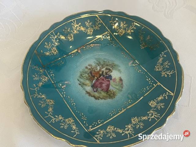 Filiżanka Schlottenhof Bawaria zielona złocona małopolskie Kraków sprzedam