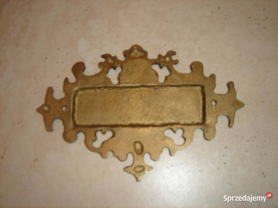 Wizytownik na drzwi stary kolekcjonerski Łódź