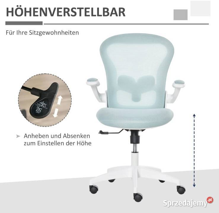 Krzesło biurowe z regulacją wysokości małopolskie Brzesko