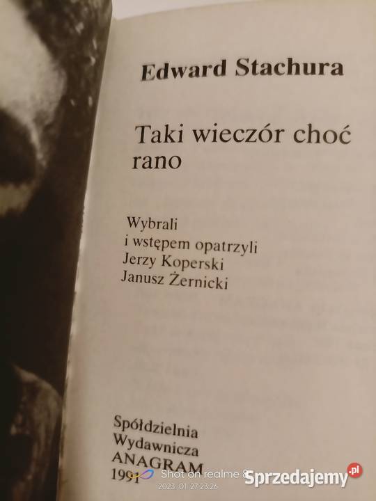 Stachura książki Taki wieczór choć rano twarda sprzedam