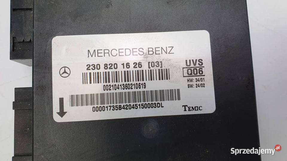 MODUŁ 2308201626 DACHU MERCEDES SL 350 kujawsko-pomorskie Lipno