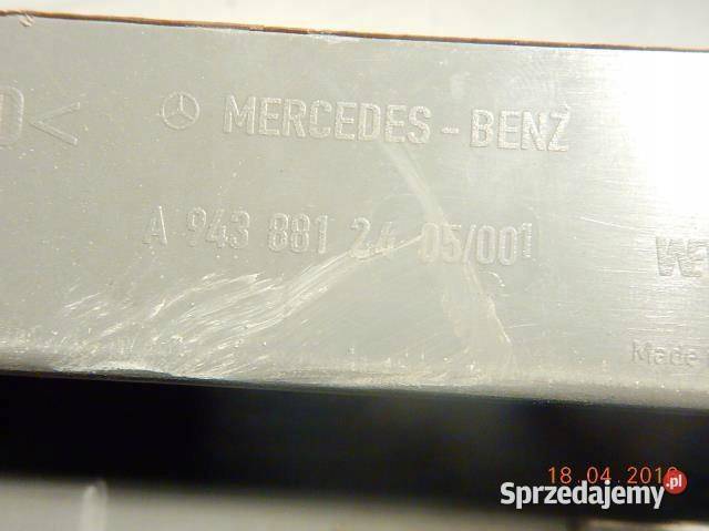 ZAKOŃCZENIE BŁOTNIKA PRZÓD MERCEDES ACTROS 943 Progi Progi lubelskie