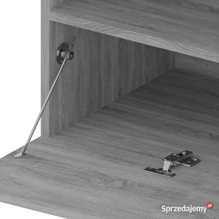 Szafki pod TV z LED 2 szary dąb sonoma 75x35x40 RTV mazowieckie Warszawa sprzedam