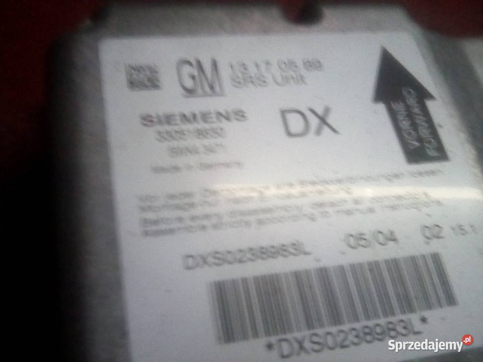 Opel Vectra C sterownik airbag Hrubieszów