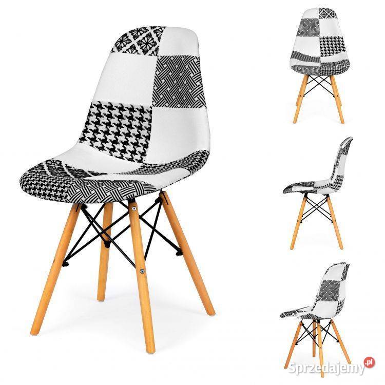 Krzesła do jadalni zestaw krzeseł patchwork 2 szt.