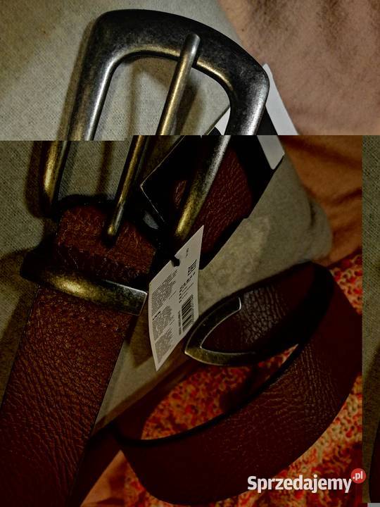 PASEK S SKÓRA NATURALNA Skórzany NOWY z metką Leszno sprzedam