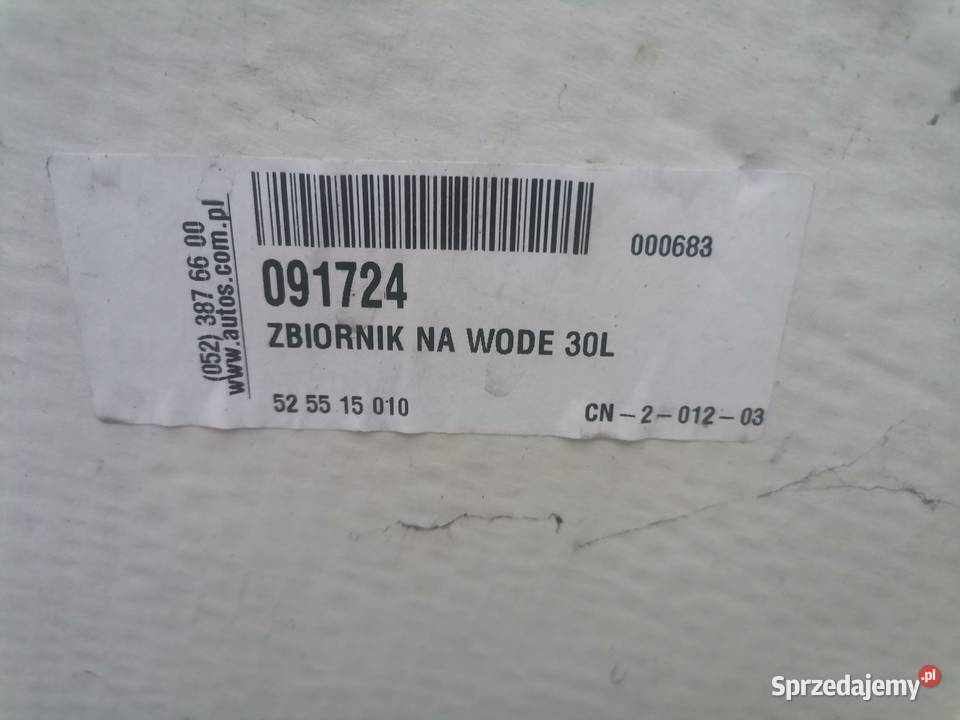 Zbiornik na wodę kierowcy pod naczepę Białystok