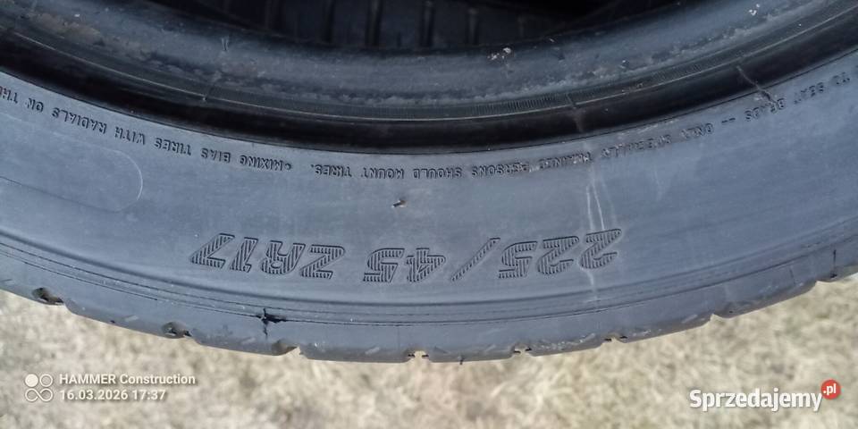 Opony letnie Michelin 2254517 657 mm bieżnika mazowieckie Pilawa