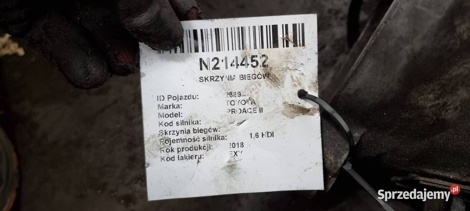 SKRZYNIA BIEGÓW TOYOTA PROACE II 20MB46 JUMPY 16