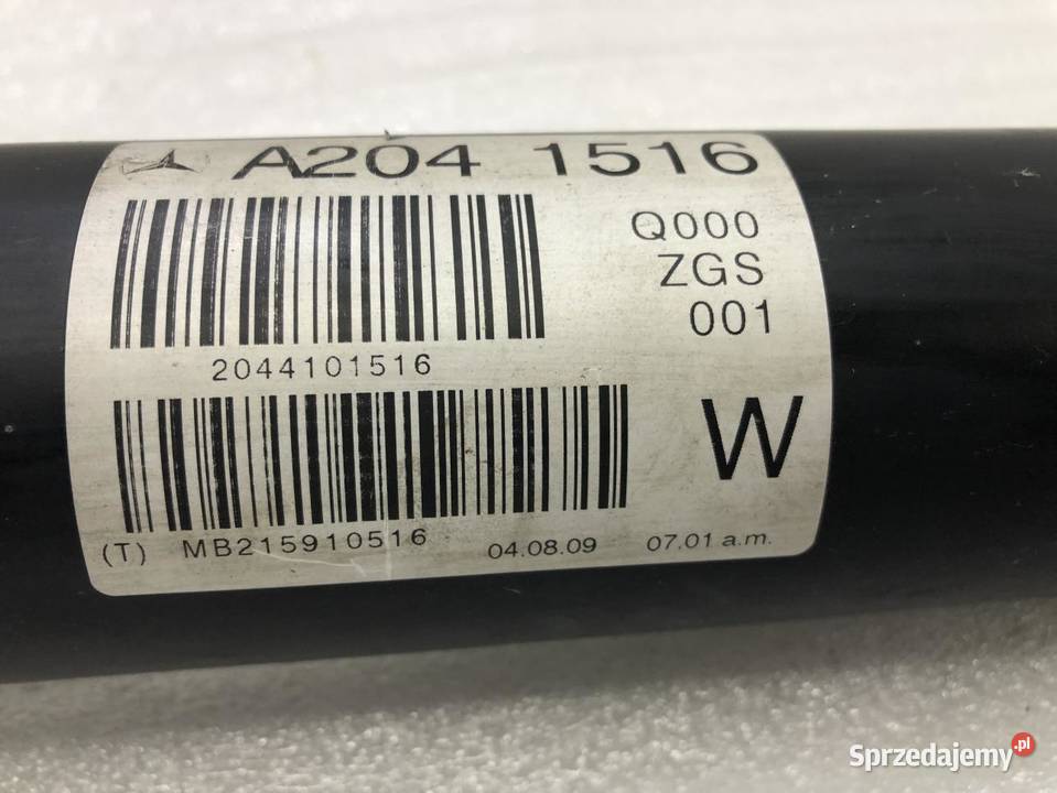 WAŁ NAPĘDOWY MERCEDES CKLASA W204 A2041516 0714