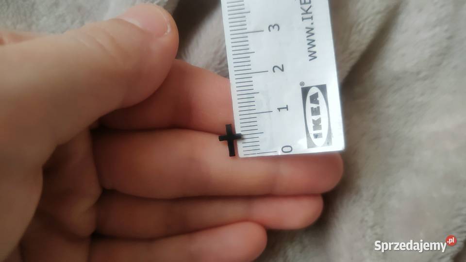 Kolczyki wkrętki ze stali nierdzewnej krzyże Kolczyki Tarnowskie Góry