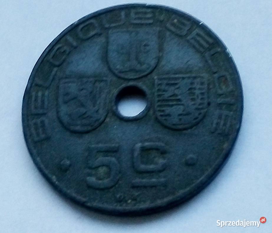 BELGIA5 CENTYMUW1941 r Z OTWOREM Legionowo