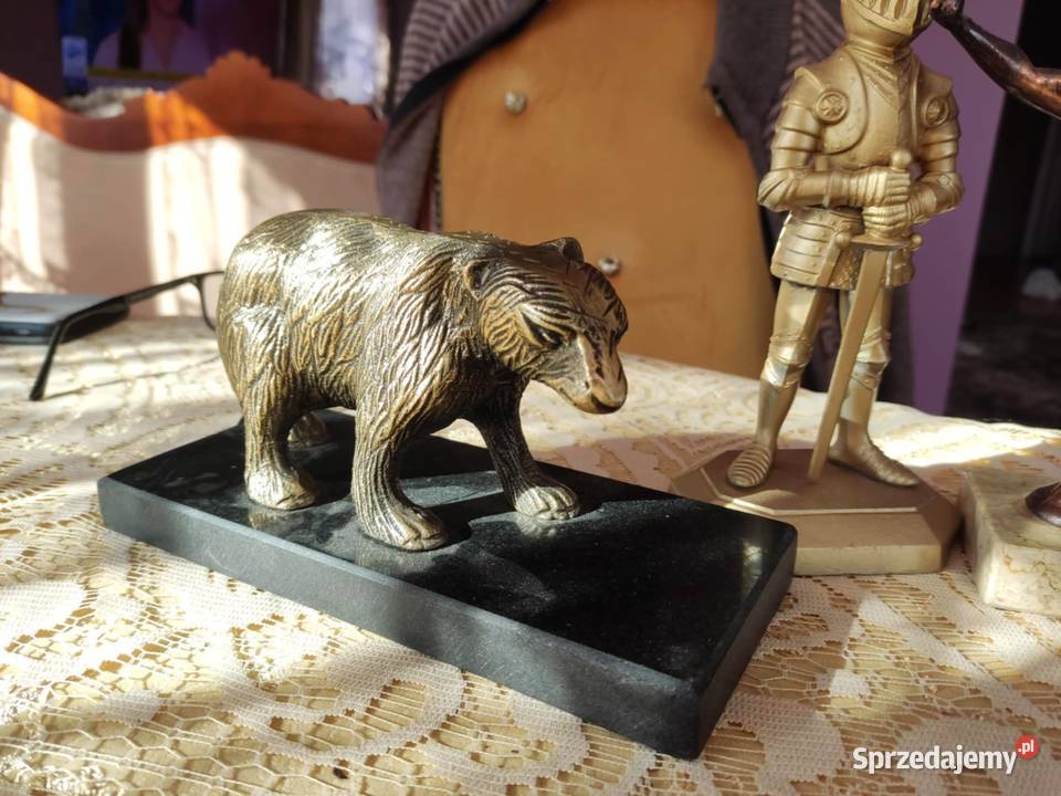 figurka figurki mosiądz metal kamień Gorzów Wielkopolski sprzedam