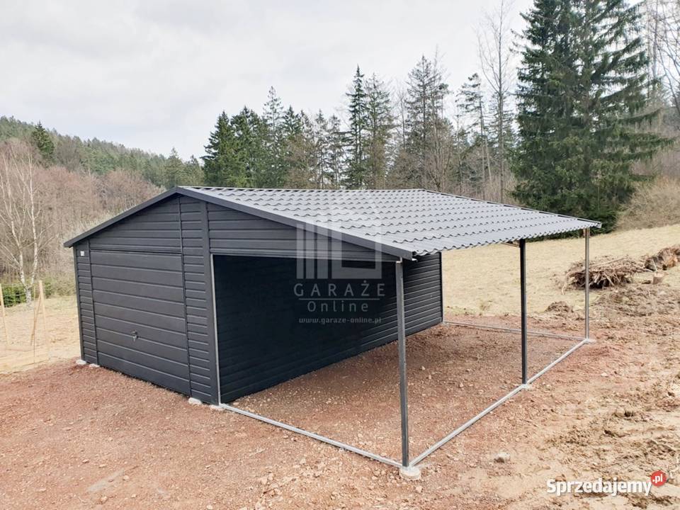 Garaż Blaszany 4x6 wiata 35x6 Brama uchylna 24m2 Sprzedaż Szczecinek