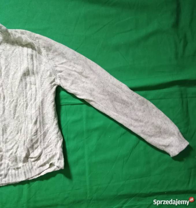Wygodny lekki jasnozielony sweterek zielony Swetry i golfy Warszawa