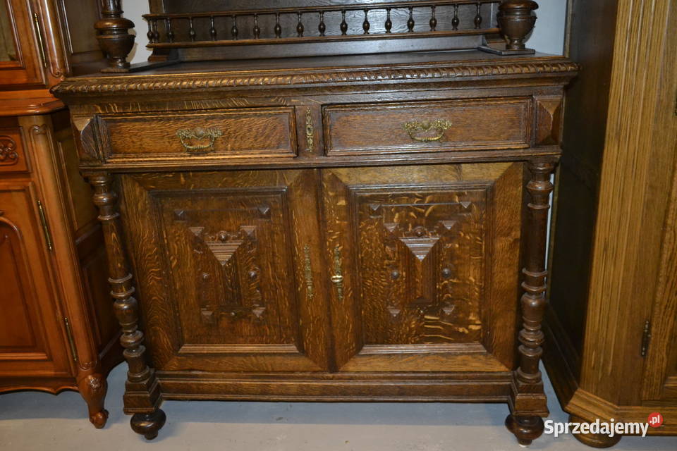 kredens neorenesansowy 1900 dąb Będzin sprzedam