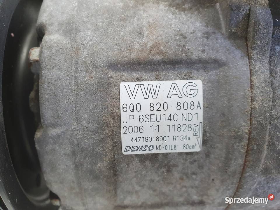 SPRĘŻARKA KLIMATYZACJI VW Polo IV 12 6V lubelskie Chełm