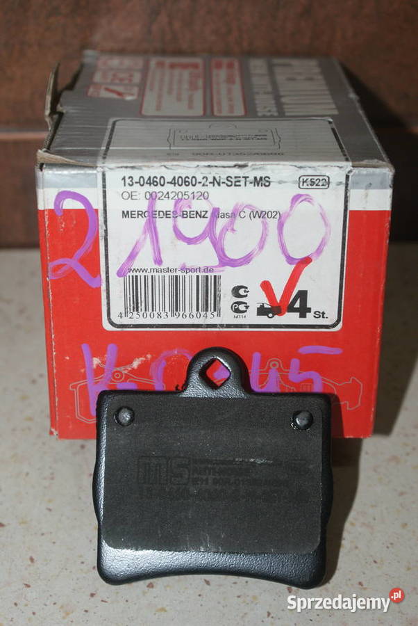 37006 ABS KLOCKI HAMULC MERCEDES W202 CKLASA Pozostałe Białobrzegi