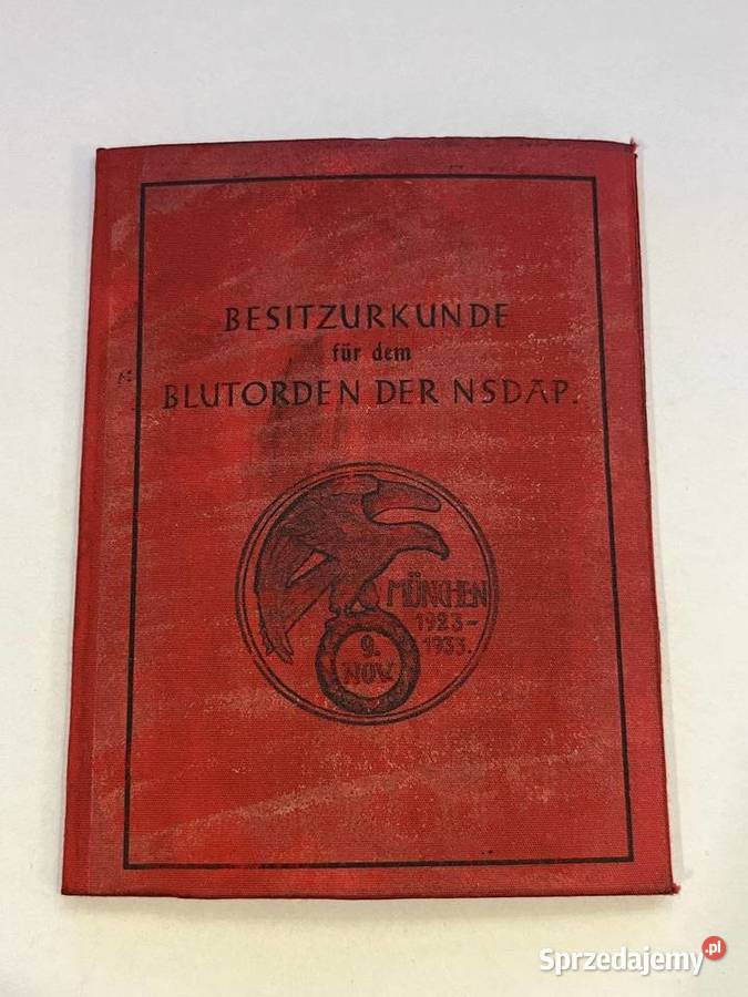 Legitymacja niemiecka III Rzesza