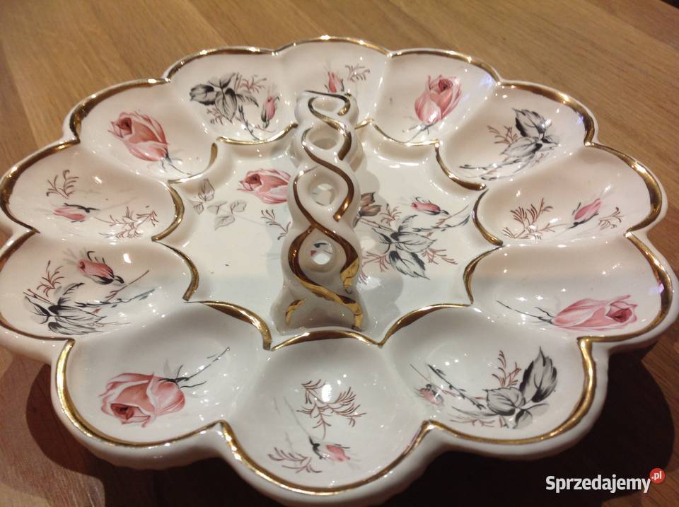 Porcelanowa Patera na Jajka Nowa Sól