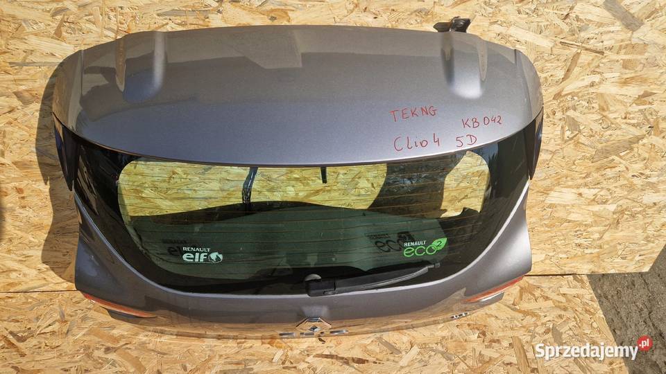 RENAULT CLIO 4 IV KLAPA TYŁ BAGAŻNIKA KOMPLETNA Słowikowo sprzedam