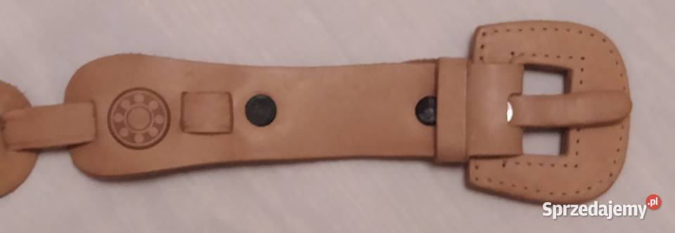 Pasek damski OZDOBNY beżowy Hajnówka sprzedam