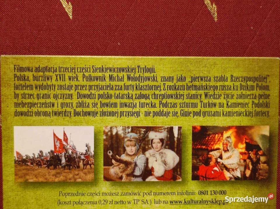 1969 Pan Wołodyjowski film dvd trylogia Kielce