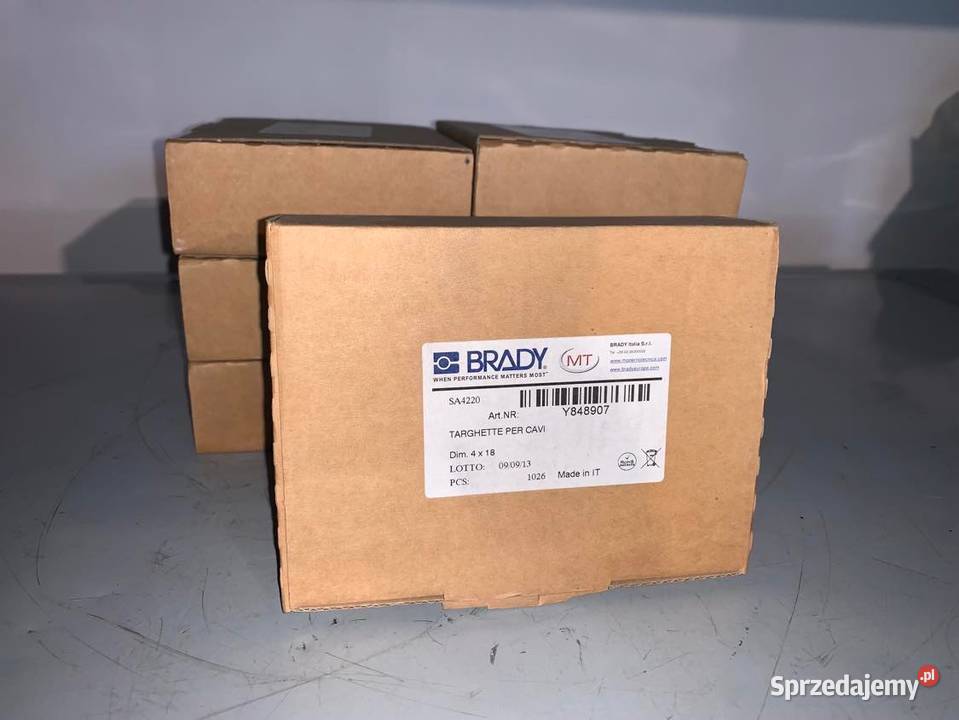 Brady Targhetta 4x18 non adhesive x7 pack x 1026 Warszawa