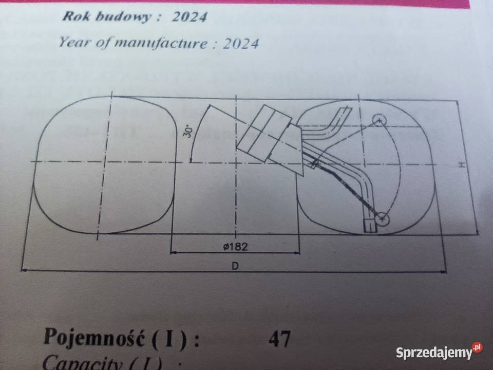 Butla gazowa Zbiornik LPG w koło 47 litrów Częstochowa