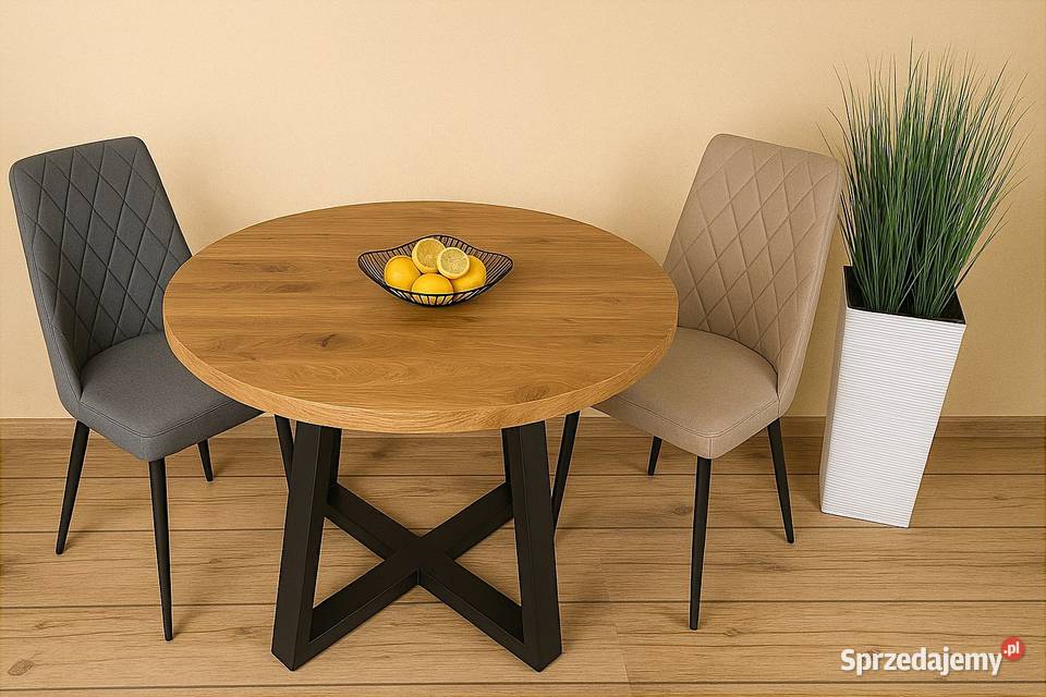 Stół Dębowy Okrągły LOFT 100 Lite Drewno Różne Wrocław sprzedam