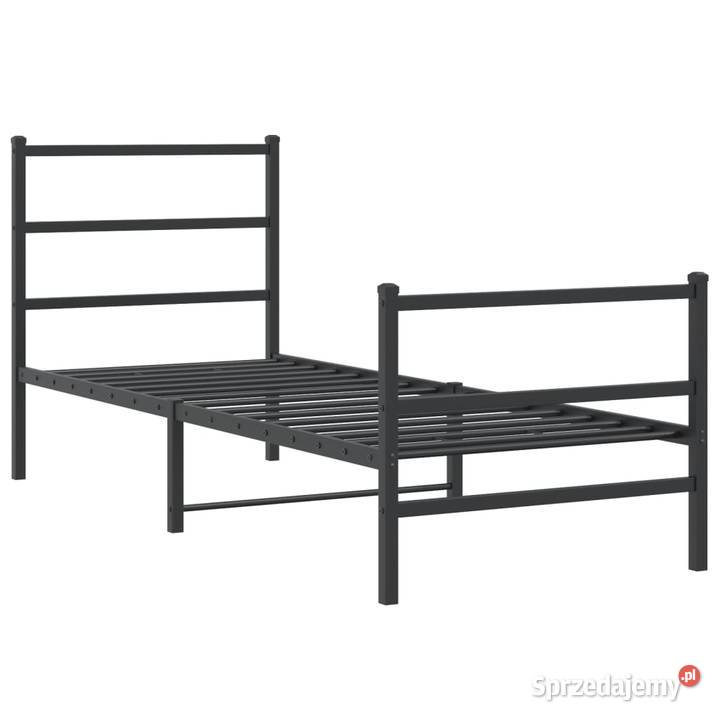vidaXL Metalowa rama łóżka z wezgłowiem i Warszawa sprzedam