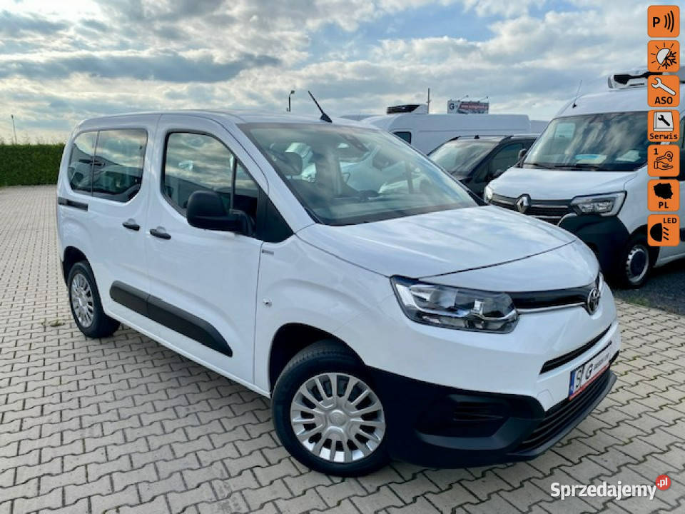 Toyota Proace City Verso SALON 5 OSÓB elektrochrom. lusterko wst. wielkopolskie Leszno