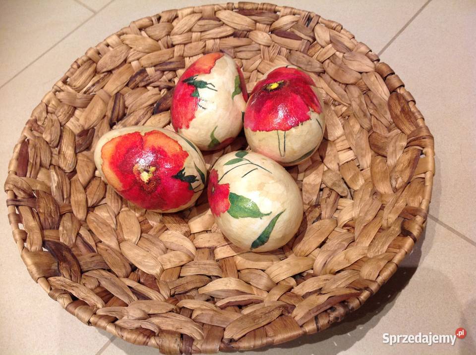 Duże JAJKO Decoupage 4