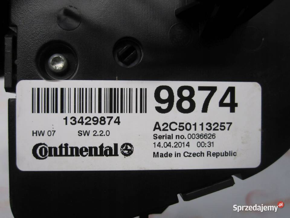 OPEL ZAFIRA C panel klimatyzacji 13429874 osobowe