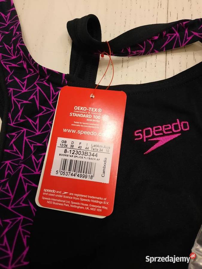 38 Speedo Strój kąpielowy jednoczęściowy czarny Szczerbice sprzedam