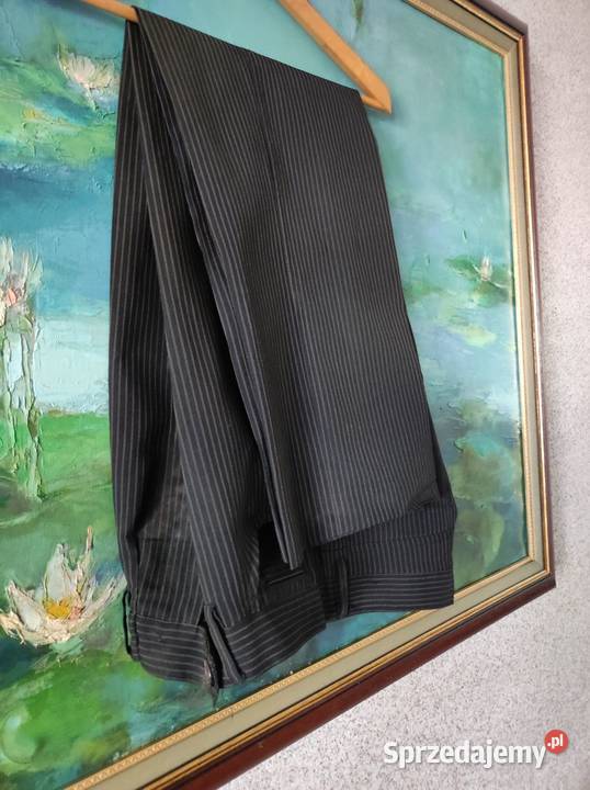 L XL męskie spodnie z kantem eleganckie Odzież codzienna Kielce sprzedam