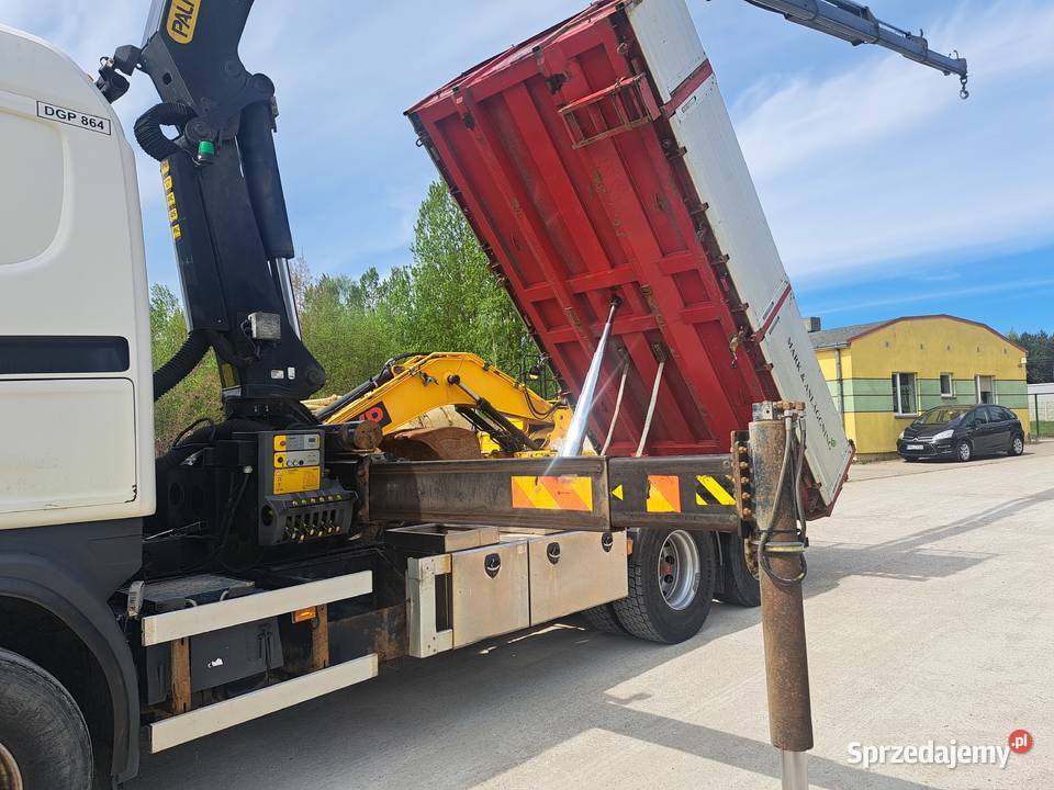Scania G400 6x2 kiper HDS Palfinger hiab Fassi Dźwigi samochodowe Białystok sprzedam