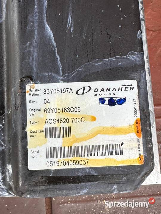 Sterownik Controller Danaher AC SUPERDRIVE Antonie