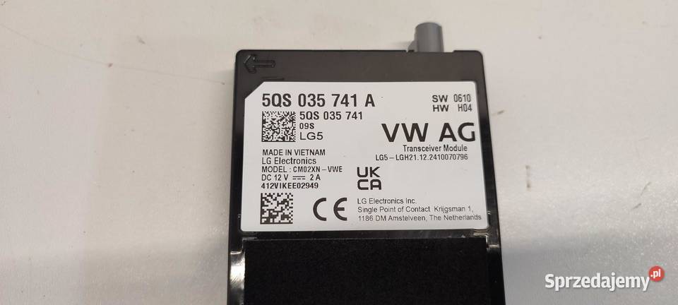 VW TAYRON WZMACNIACZ ANTENY 5QS035741A Sprzęt audio fabryczny Motoryzacja dolnośląskie