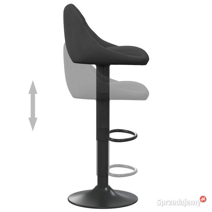 Stołki barowe 2 czarne obite aksamitem WM335346 Warszawa sprzedam