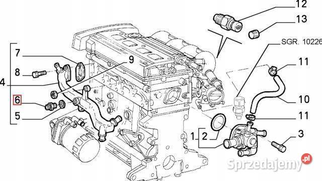 ŚRUBA POMPY WODY ALFA ROMEO 156 9702 18 20 zASO sprzedam