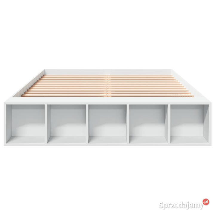 Rama łóżka biała materiał drewnopochodny 150x200 Warszawa