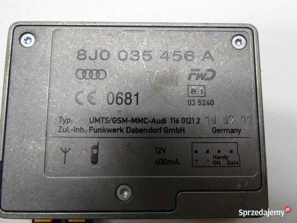 WZMACNIACZ ANTENY ANTENOWY 8J0035456A AUDI A4 B8 osobowe małopolskie sprzedam