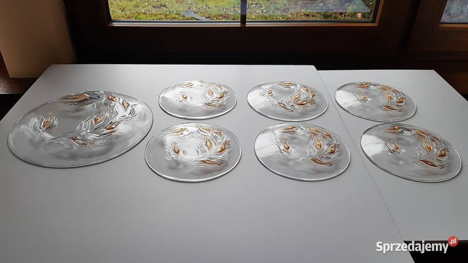 Zestaw 61 talerzyki talerz patera Dream szkło Dąbrowa Górnicza