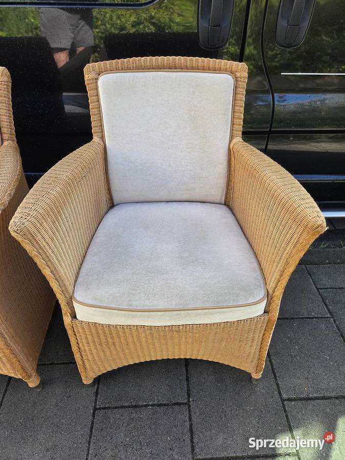 Krzesła do jadalni na taras Lloyd Loom Rattan 2 63cm Łask sprzedam