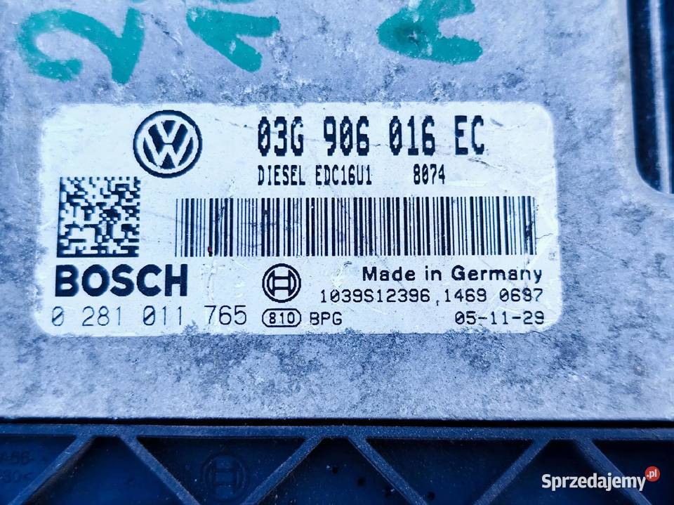 SEAT LEON II 20 TDI KOMPUTER STEROWNIK SILNIKA osobowe Przemęt sprzedam