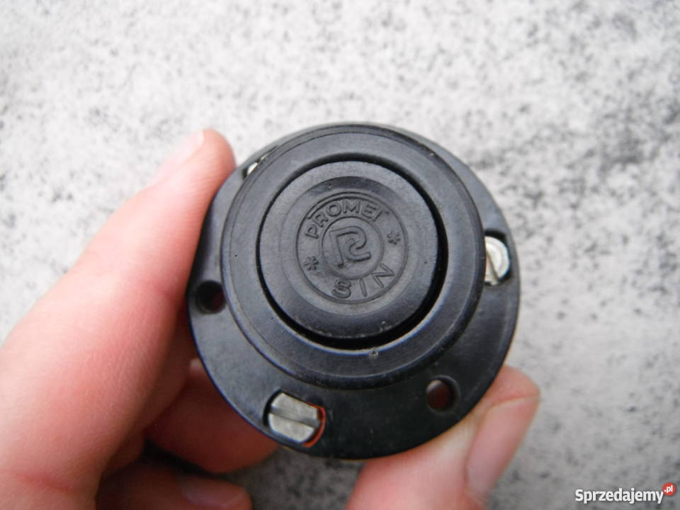 Przycisk N125 Promet Sin 24V 20A bakelitowy Nowy Antyki, Sztuka, Kolekcje Chlewiska